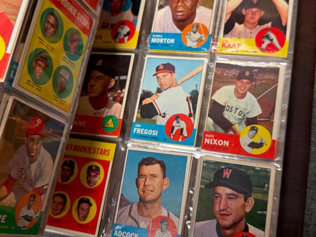 1963 TOPP BASEBALL CARD SET NEAR COMPLETE WITH STARS, HALL OF FAMERS, ROOKIE CARDS - 10