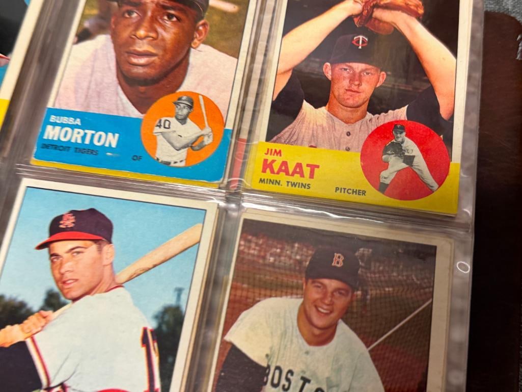 1963 TOPP BASEBALL CARD SET NEAR COMPLETE WITH STARS, HALL OF FAMERS, ROOKIE CARDS - 11
