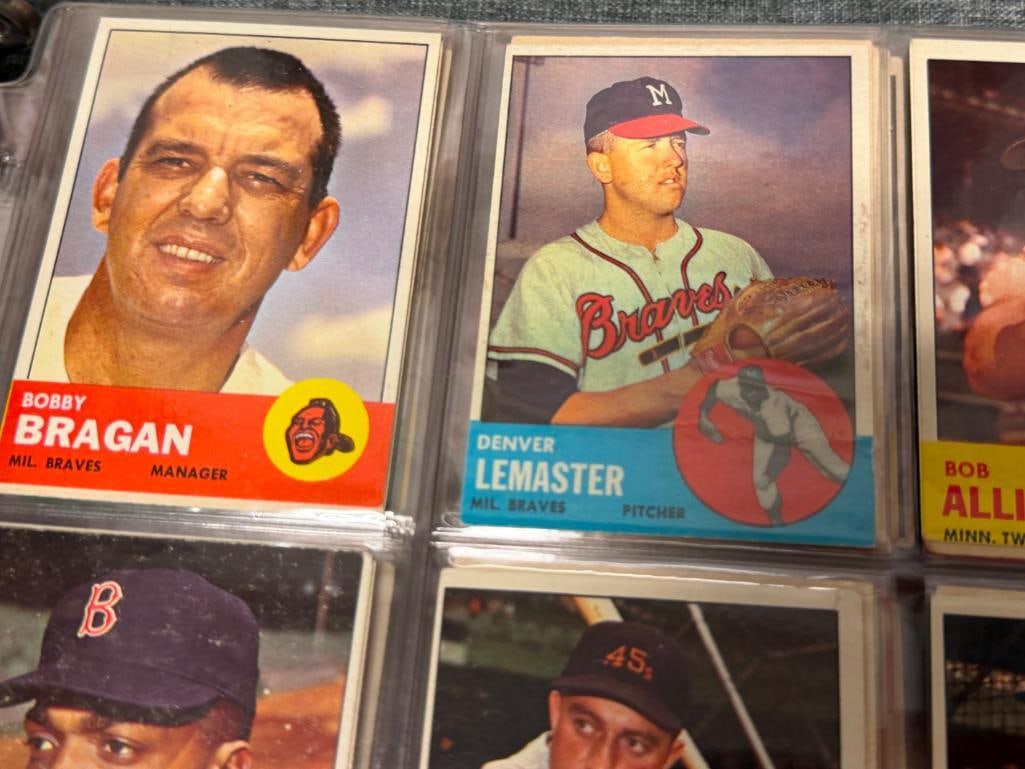 1963 TOPP BASEBALL CARD SET NEAR COMPLETE WITH STARS, HALL OF FAMERS, ROOKIE CARDS - 14
