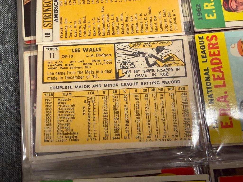 1963 TOPP BASEBALL CARD SET NEAR COMPLETE WITH STARS, HALL OF FAMERS, ROOKIE CARDS - 15