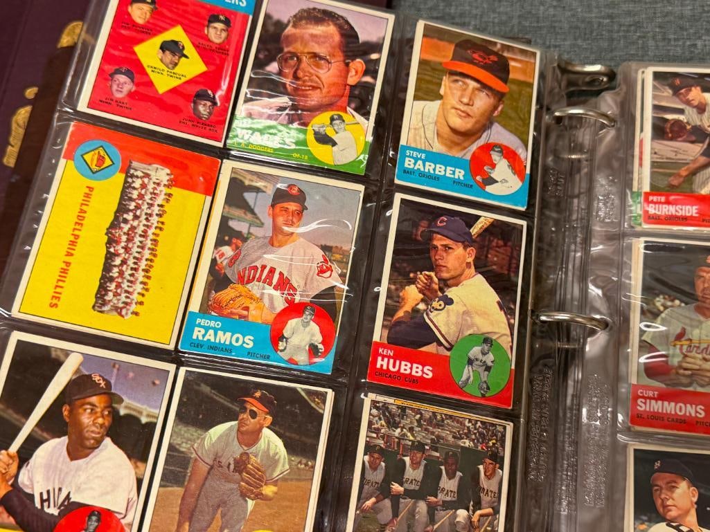 1963 TOPP BASEBALL CARD SET NEAR COMPLETE WITH STARS, HALL OF FAMERS, ROOKIE CARDS - 5
