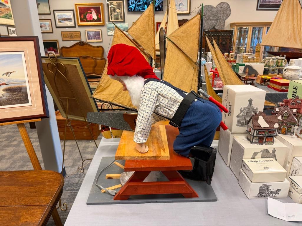 DAVID HAMBERGER ANIMATED GNOME CHRISTMAS HOLIDAY STORE DISPLAY - 2