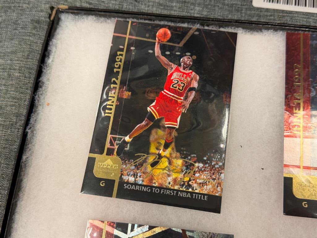 2000 UPPER DECK MICHAEL JORDAN LARGE FORMT GATORADE CARDS 6/12 CARDS - 2