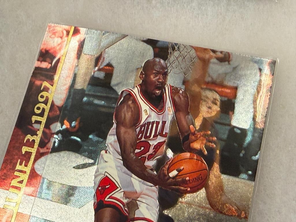 2000 UPPER DECK MICHAEL JORDAN LARGE FORMT GATORADE CARDS 6/12 CARDS - 6