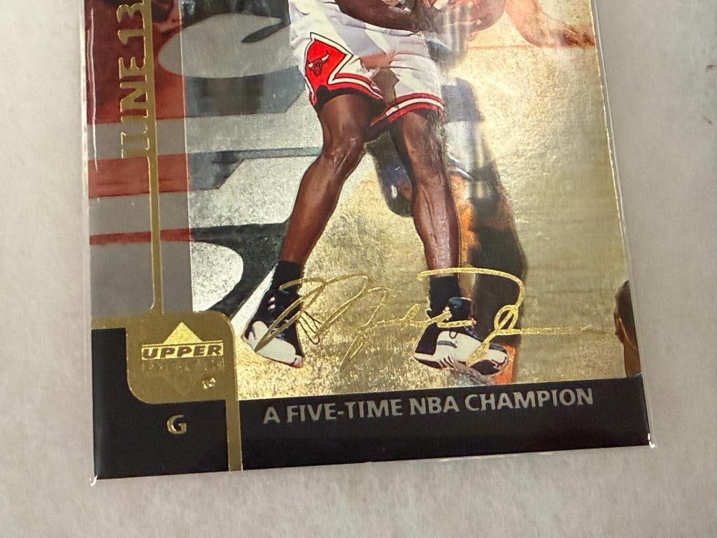 2000 UPPER DECK MICHAEL JORDAN LARGE FORMT GATORADE CARDS 6/12 CARDS - 7