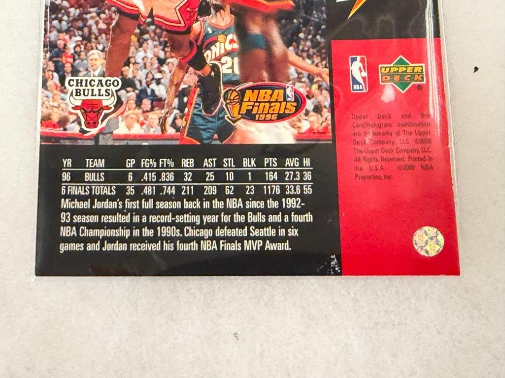 2000 UPPER DECK MICHAEL JORDAN LARGE FORMT GATORADE CARDS 6/12 CARDS - 9