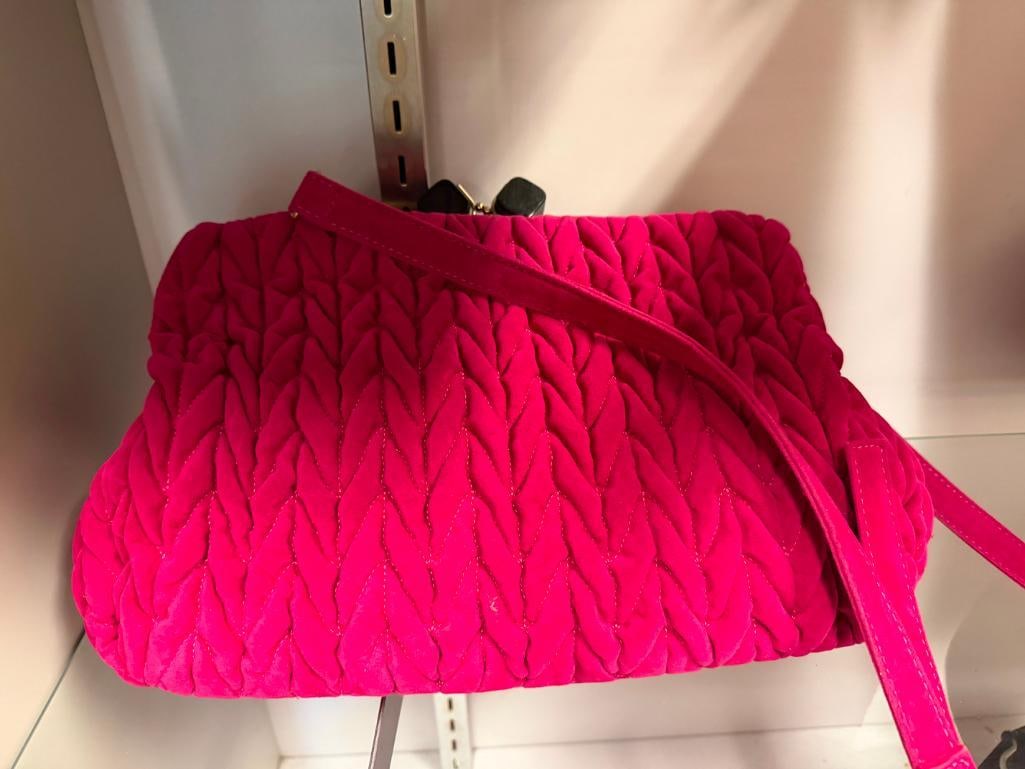 HIGH FASHION HANDBAGS GENUINE LEATHER PINK PURSE - 3