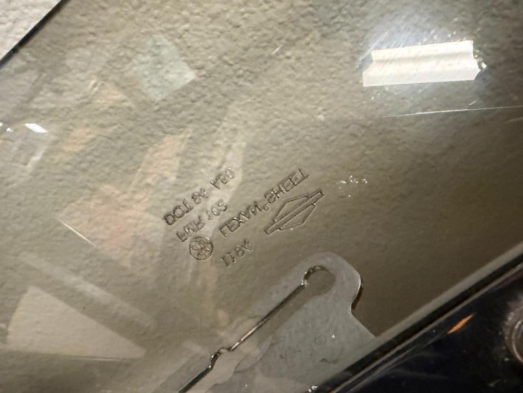 TINTED MOTOCYCLE WINDSHIELD LEXAN SHEET FEATURING CHROME MOUNTING AND BRACKETS - 3