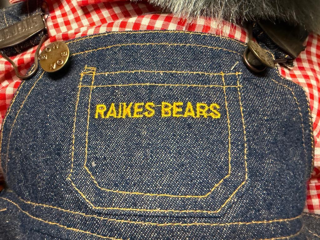 ROBERT RAIKES LIMITED EDITION TEDDY BEARS W/ WOOD ACCENTS INCLUDING 5446 HUCKLE BEAR AND 5468 DAISY - 9