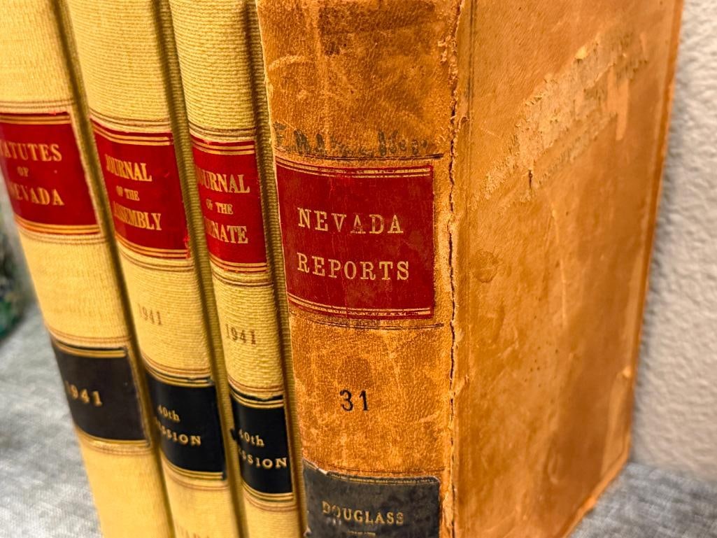 NEVADA 40TH SESSION LEGISLATURE OF THE STATE OF NEVADA 1941, 1910 REPORTS OF CASES STATE OF NEVADA - 3