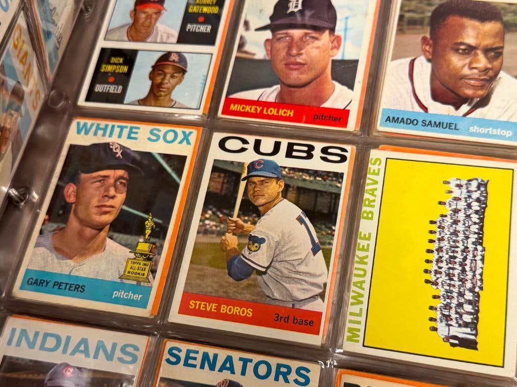 1964 TOPPS BASEBALL CARD SET NEAR COMPLETE WITH ROOKIES, HALL OF FAMERS, STARS - 15