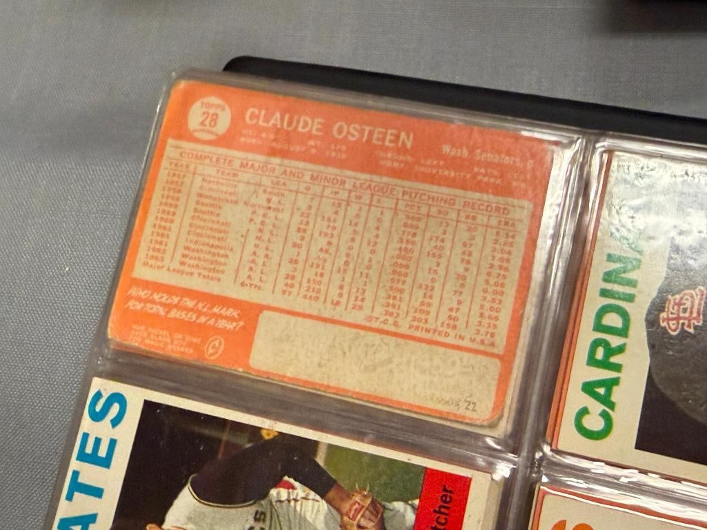 1964 TOPPS BASEBALL CARD SET NEAR COMPLETE WITH ROOKIES, HALL OF FAMERS, STARS - 19