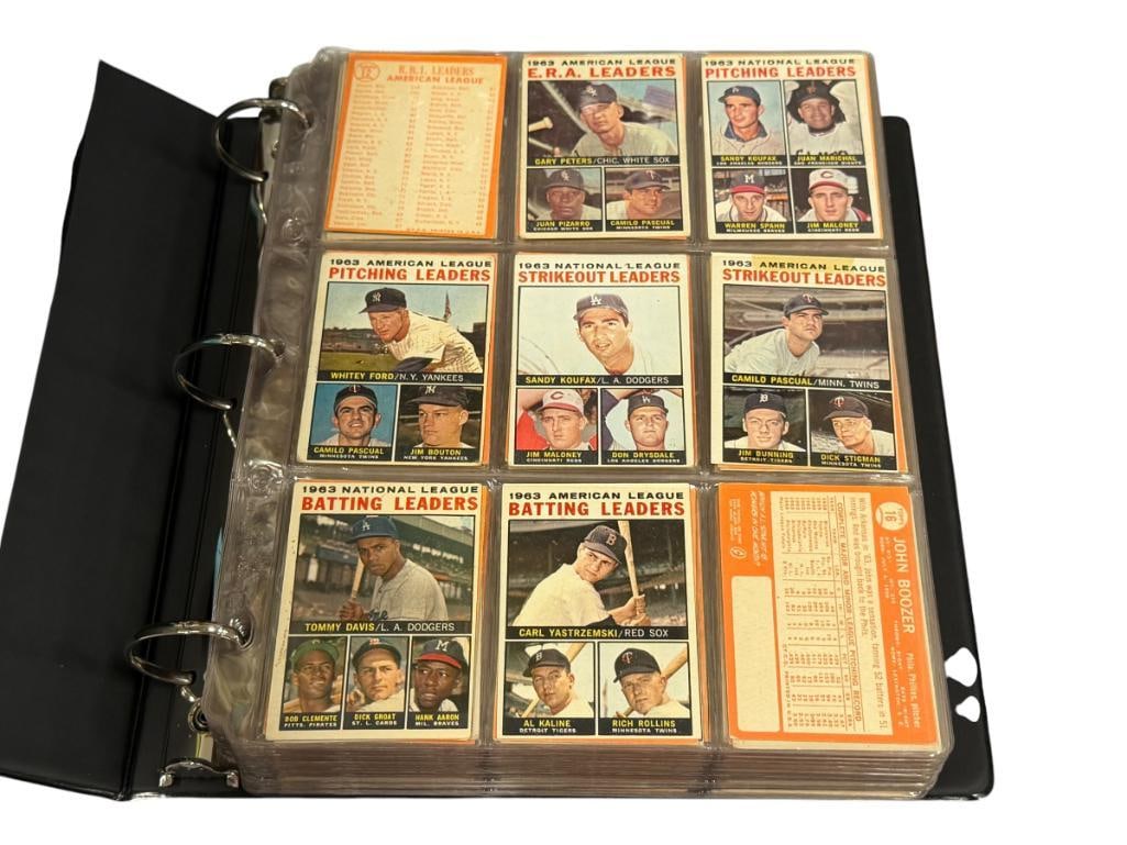 1964 TOPPS BASEBALL CARD SET NEAR COMPLETE WITH ROOKIES, HALL OF FAMERS, STARS: NEAR COMPLETE 1964 TOPPS SET, MISSING #9, 21, 50, 55, 29, 125, 136, 150, 200, 210, 230, 243, 260, 300, 331, 342, 350, 423, 440, 460, 541, FROM THE ESTATE OF A LOCAL RENO, NV DOCTOR AT RENOWN WHO 