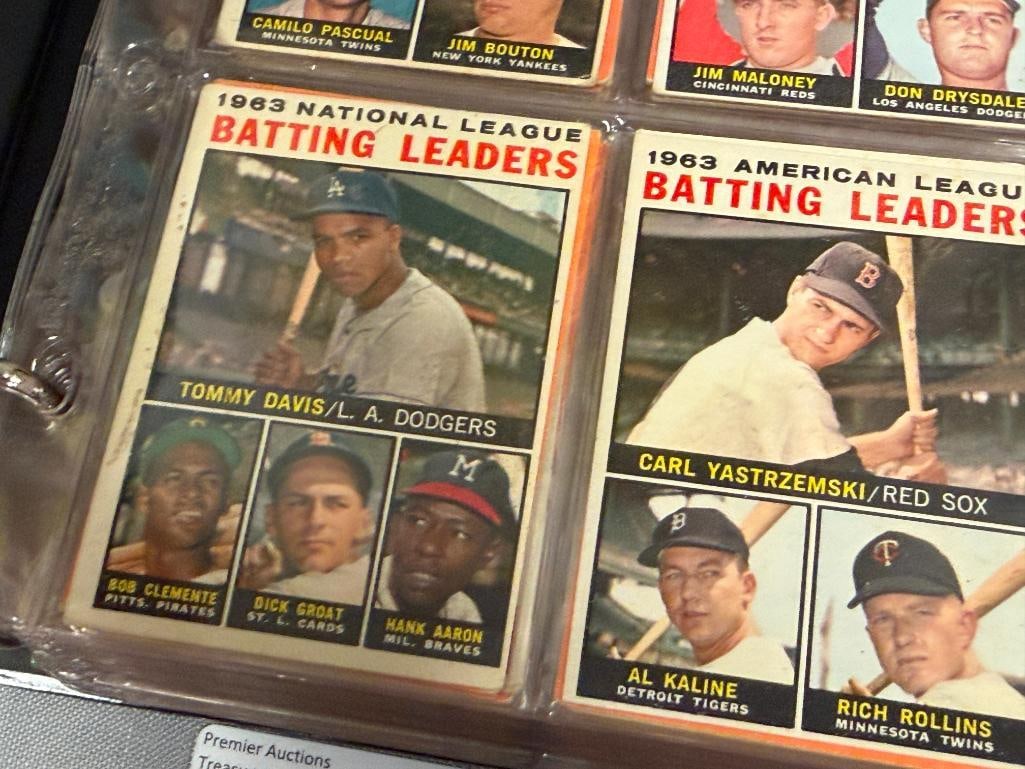 1964 TOPPS BASEBALL CARD SET NEAR COMPLETE WITH ROOKIES, HALL OF FAMERS, STARS - 5