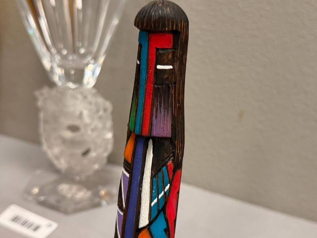 HAND CRAFTED COTTON WOOD KACHINAS SHALAKO AND SUN MORNING BY NANCY WOODMAN CALTON HARVEY - 6