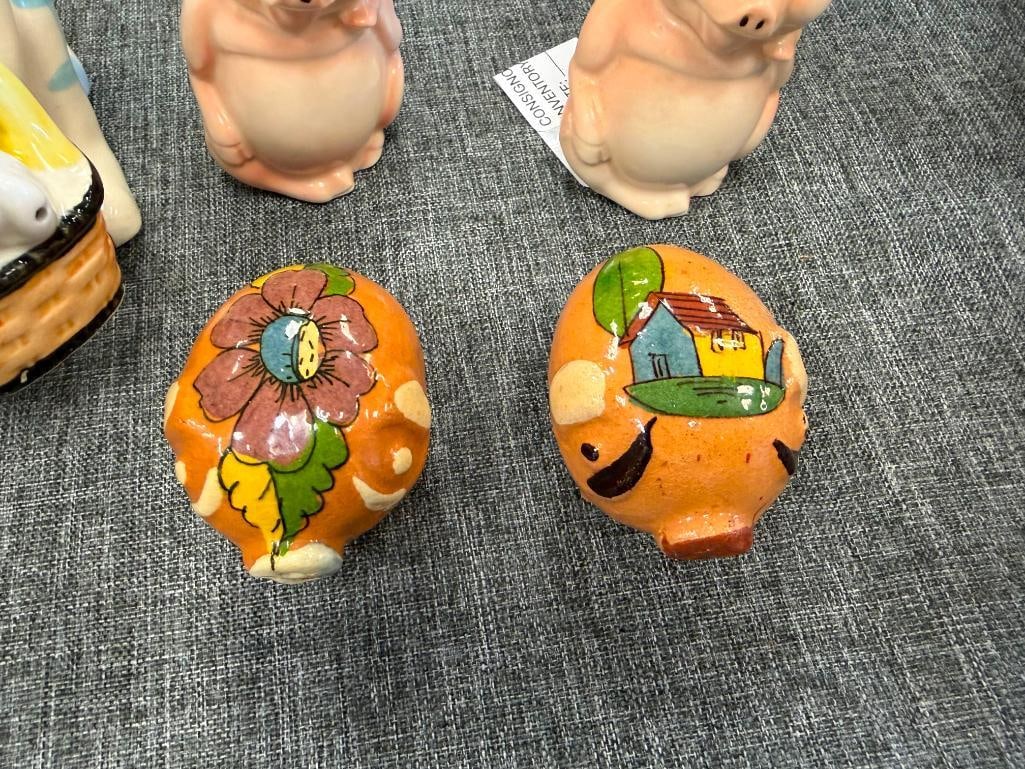 VINTAGE MEXICO AND JAPAN CERAMIC COLLECTIBLE SALT AND PEPPER SHAKER SETS - 4