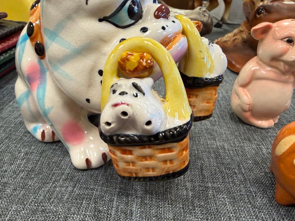 VINTAGE MEXICO AND JAPAN CERAMIC COLLECTIBLE SALT AND PEPPER SHAKER SETS - 8