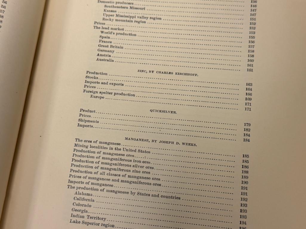 1896 17TH ANNUAL REPORT 1895-96 PART III MINERAL RESOURCES OF THE UNITED STATES ETALLIC PRODUCTS - 10
