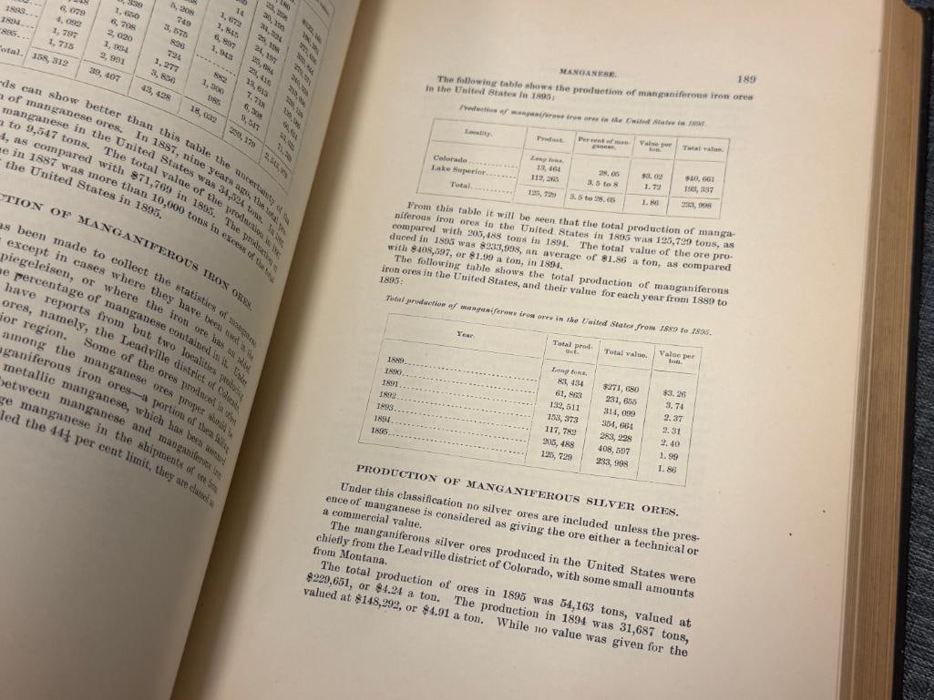 1896 17TH ANNUAL REPORT 1895-96 PART III MINERAL RESOURCES OF THE UNITED STATES ETALLIC PRODUCTS - 7