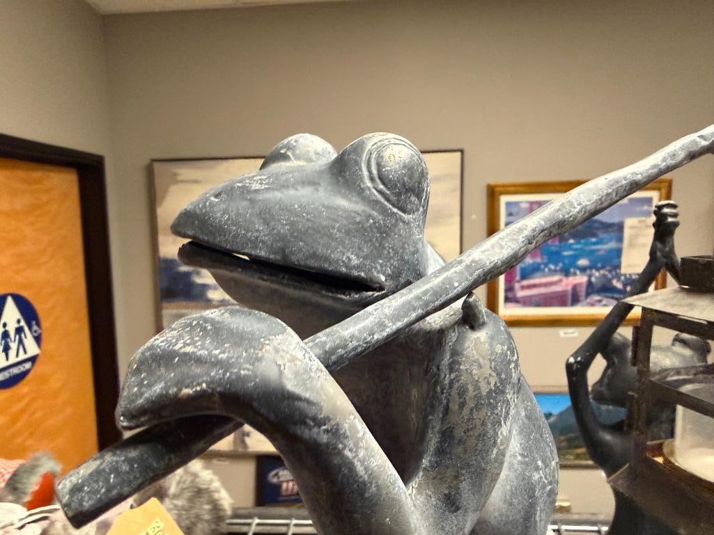 THREE SPI HOME " FROG FRIENDS " CAST ALUMINUM GARDEN YARD ART SCULPTURES - 16