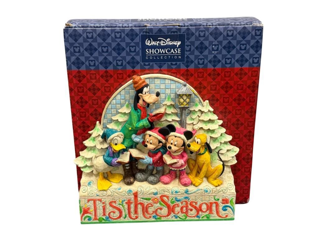 WALT DISNEY SHOWCASE COLLECTION JIM SHORE / ENESCO WHIMSICAL FIGURINE TIS THE SEASON #4005629 (1 of 8)