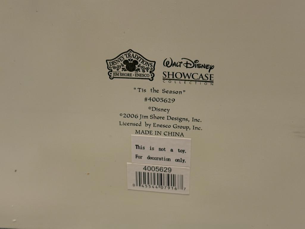WALT DISNEY SHOWCASE COLLECTION JIM SHORE / ENESCO WHIMSICAL FIGURINE TIS THE SEASON #4005629 - 7