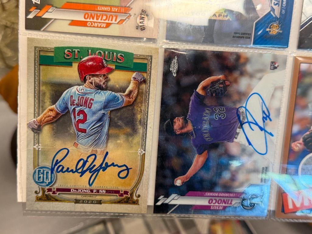ASSORTED AUTOGRAPH AND JERSEY PATCH BASEBALL CARDS 12 TOTAL - 4