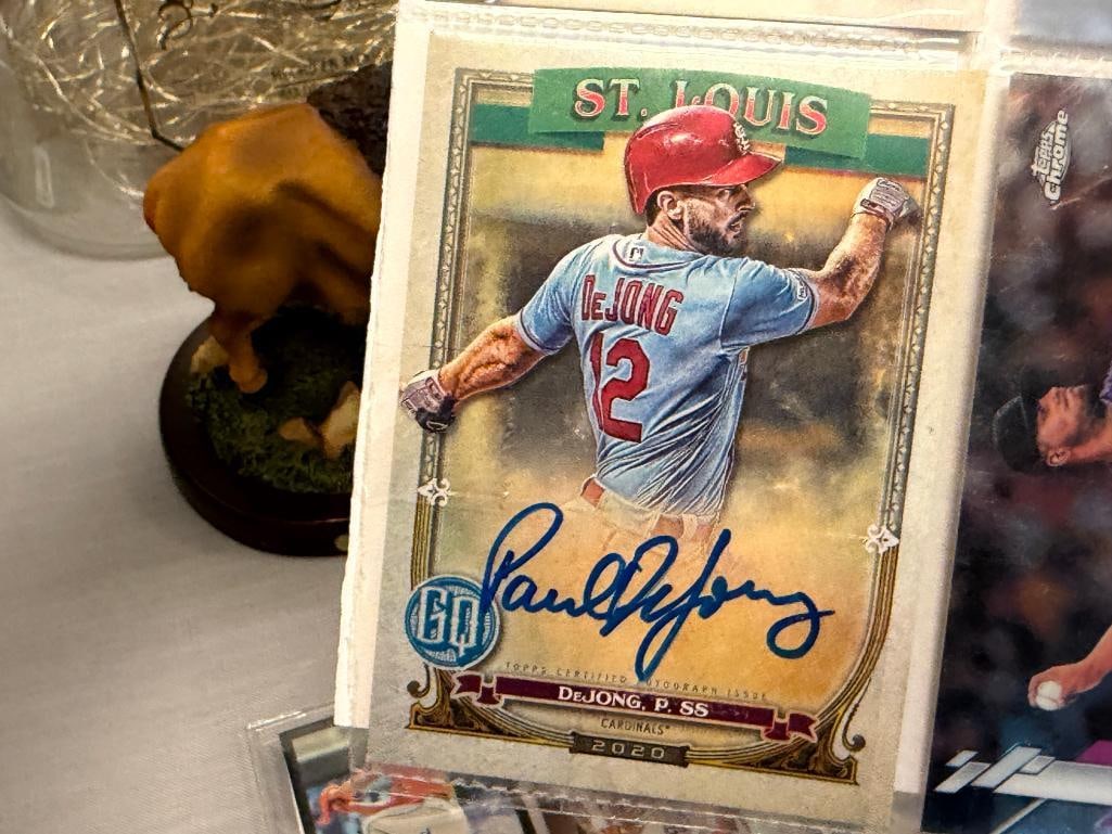 ASSORTED AUTOGRAPH AND JERSEY PATCH BASEBALL CARDS 12 TOTAL - 5