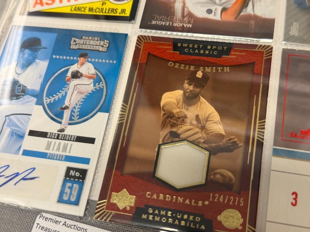 ASSORTED AUTOGRAPH AND JERSEY PATCH BASEBALL CARDS 12 TOTAL - 7