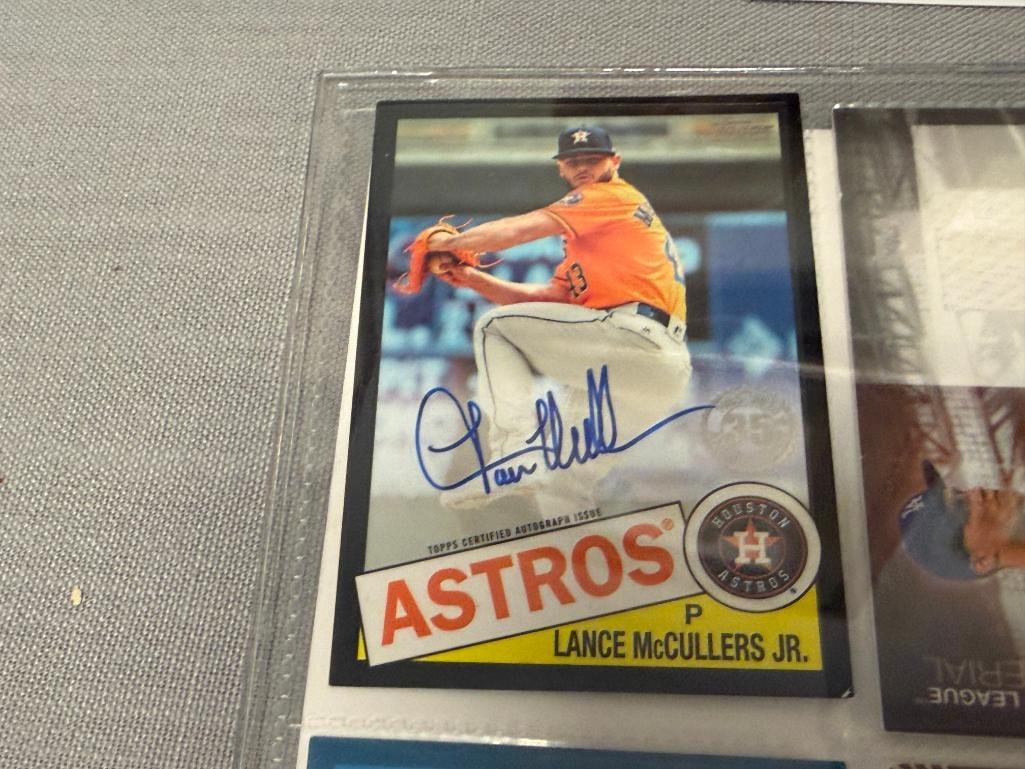 ASSORTED AUTOGRAPH AND JERSEY PATCH BASEBALL CARDS 12 TOTAL - 9