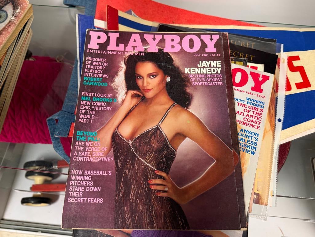 15 MAGAZINES INCLUDING MOSTLY PLAYBOY FROM THE 1970'S TO 1990'S INCLUDING 1945 PIN UP SHEET - 14