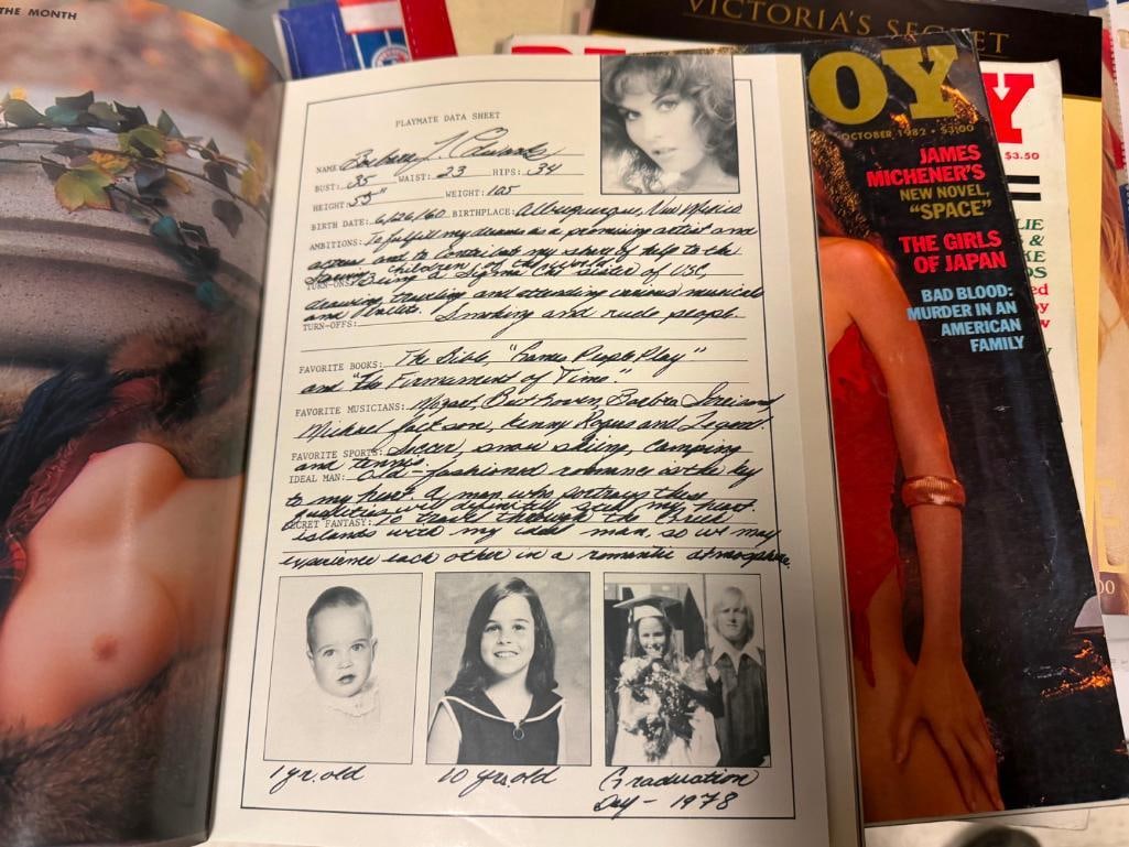 15 MAGAZINES INCLUDING MOSTLY PLAYBOY FROM THE 1970'S TO 1990'S INCLUDING 1945 PIN UP SHEET - 19