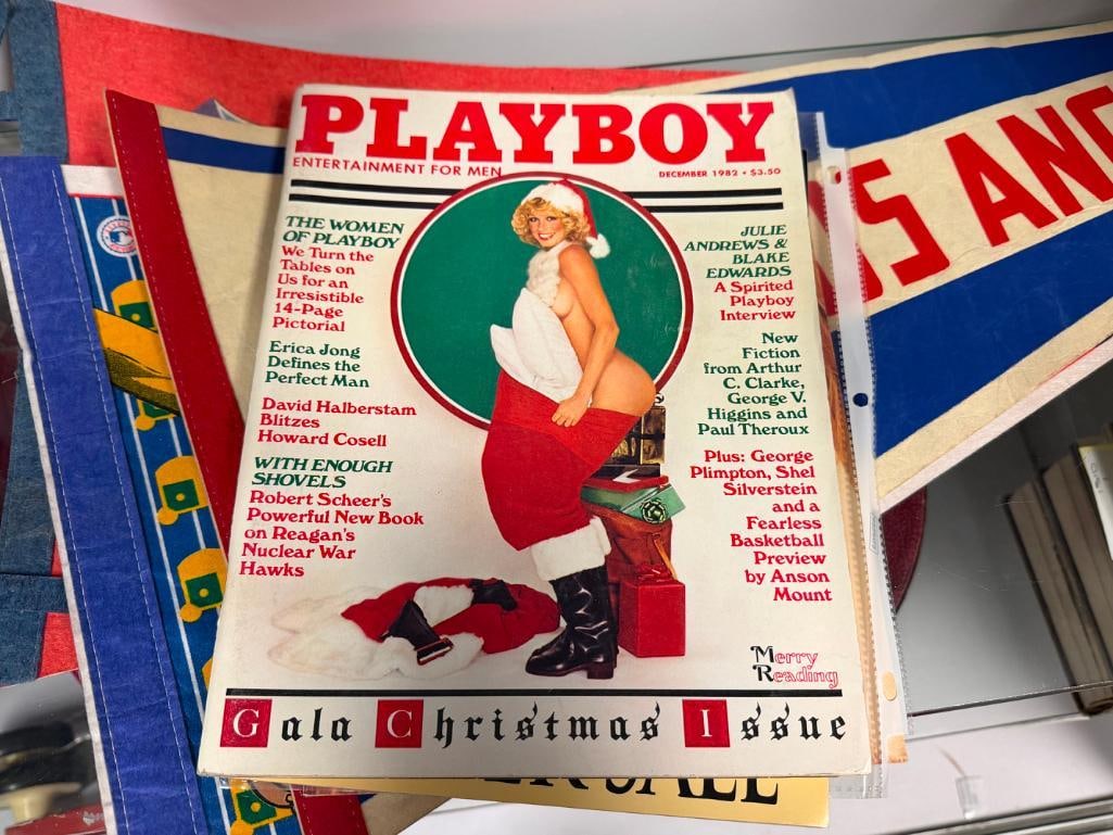 15 MAGAZINES INCLUDING MOSTLY PLAYBOY FROM THE 1970'S TO 1990'S INCLUDING 1945 PIN UP SHEET - 5