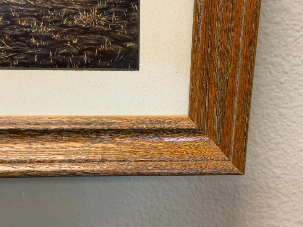 WILLIAM A. MOORE NEVADA ARTIST LIMITED EDITION PRINT CANVAS BACK DUCKS - 6