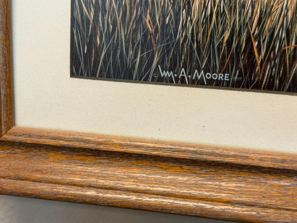 WILLIAM A. MOORE NEVADA ARTIST LIMITED EDITION PRINT CANVAS BACK DUCKS - 7