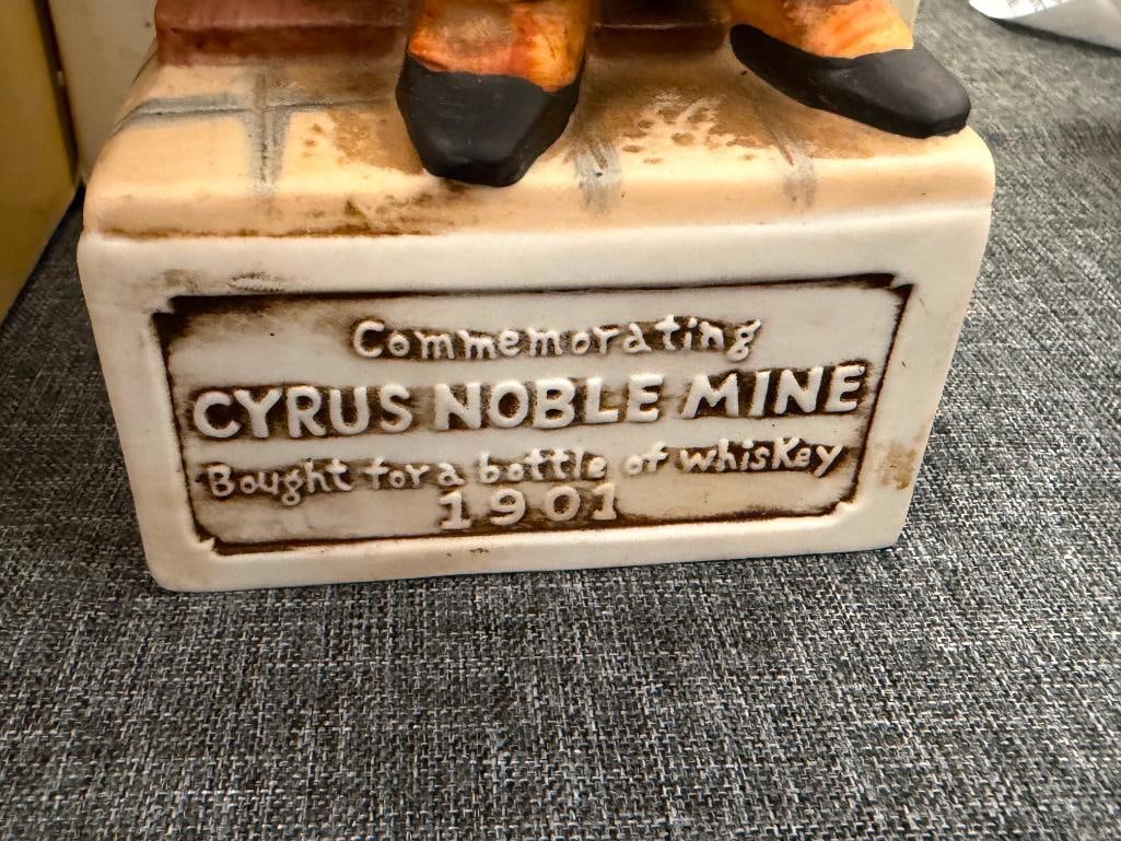 FIVE CYRUS NOBLE GOLD MINE SERIES COMMEMORATIVE FIGURAL DECANTERS SEARCHLIGHT NEVADA - 13
