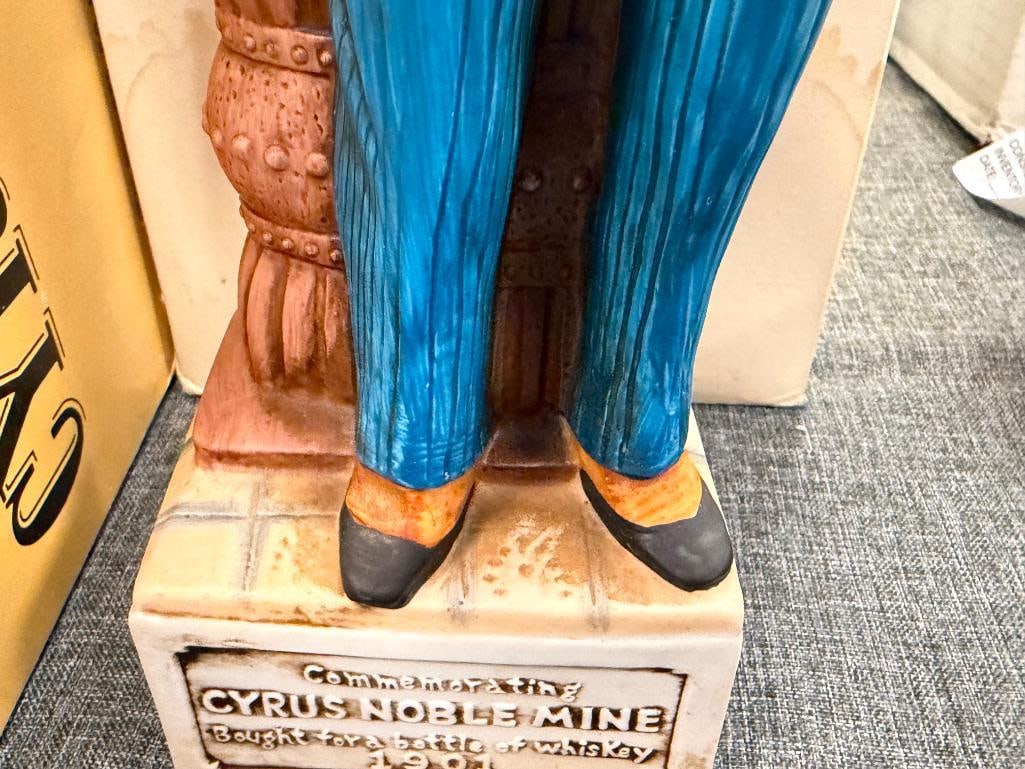 FIVE CYRUS NOBLE GOLD MINE SERIES COMMEMORATIVE FIGURAL DECANTERS SEARCHLIGHT NEVADA - 14