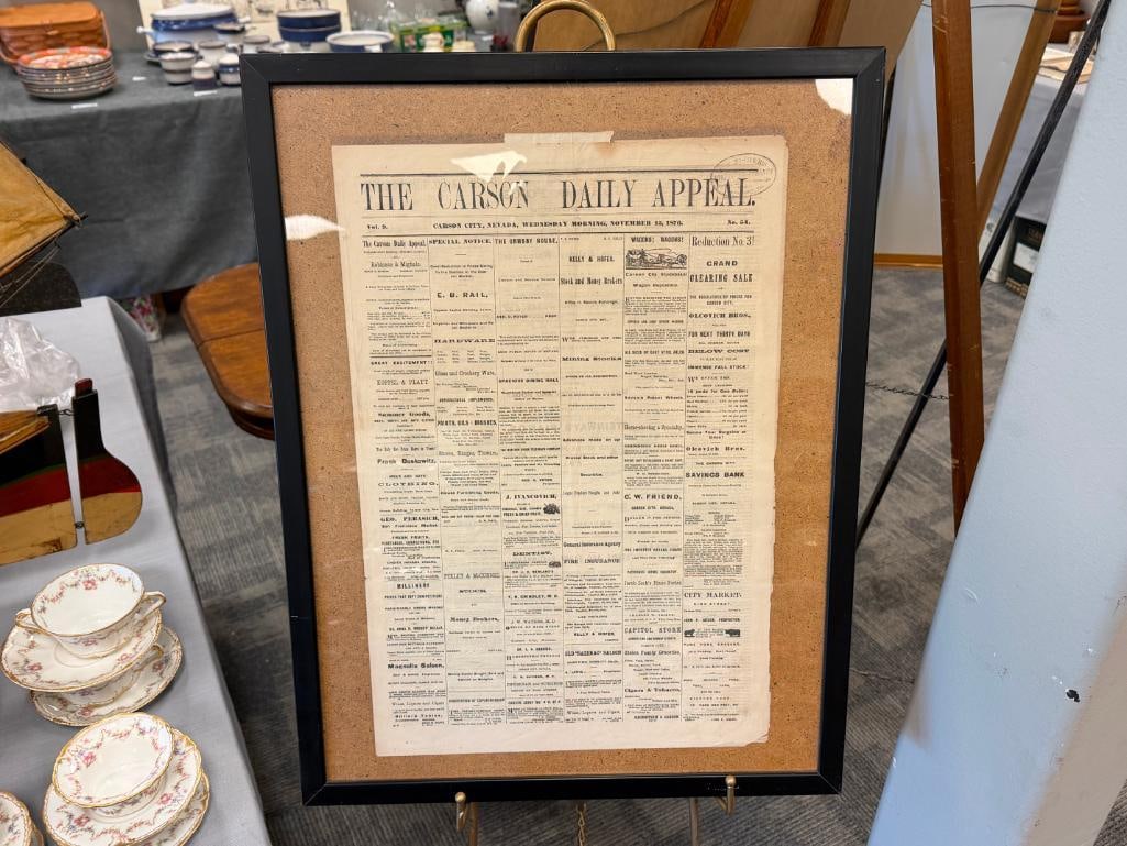 NOV. 16, 1876 THE CARSON DAILY APPEAL CARSON CITY, NV NEWSPAPER VOL. 9 NO. 54 - 2