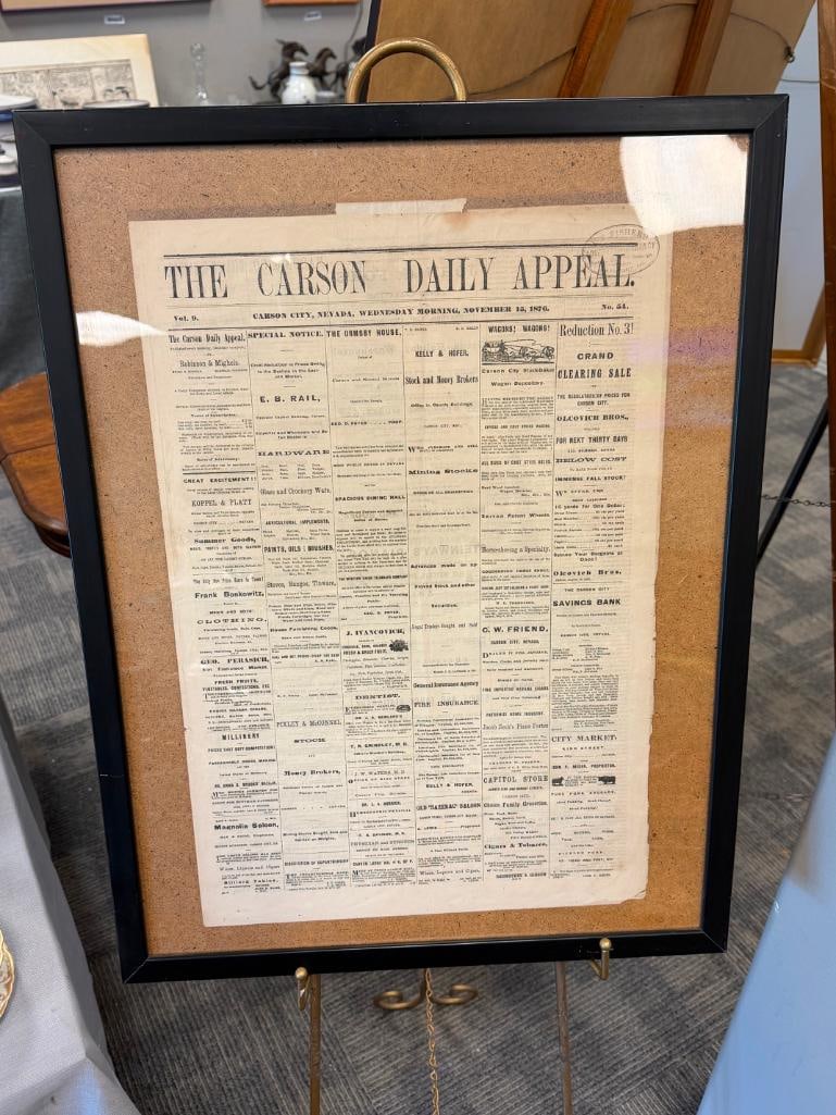 NOV. 16, 1876 THE CARSON DAILY APPEAL CARSON CITY, NV NEWSPAPER VOL. 9 NO. 54 - 3
