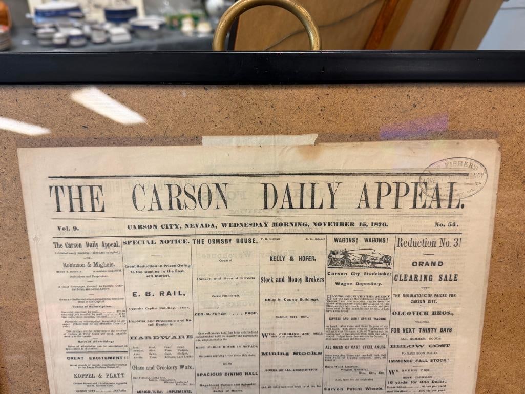 NOV. 16, 1876 THE CARSON DAILY APPEAL CARSON CITY, NV NEWSPAPER VOL. 9 NO. 54 - 4