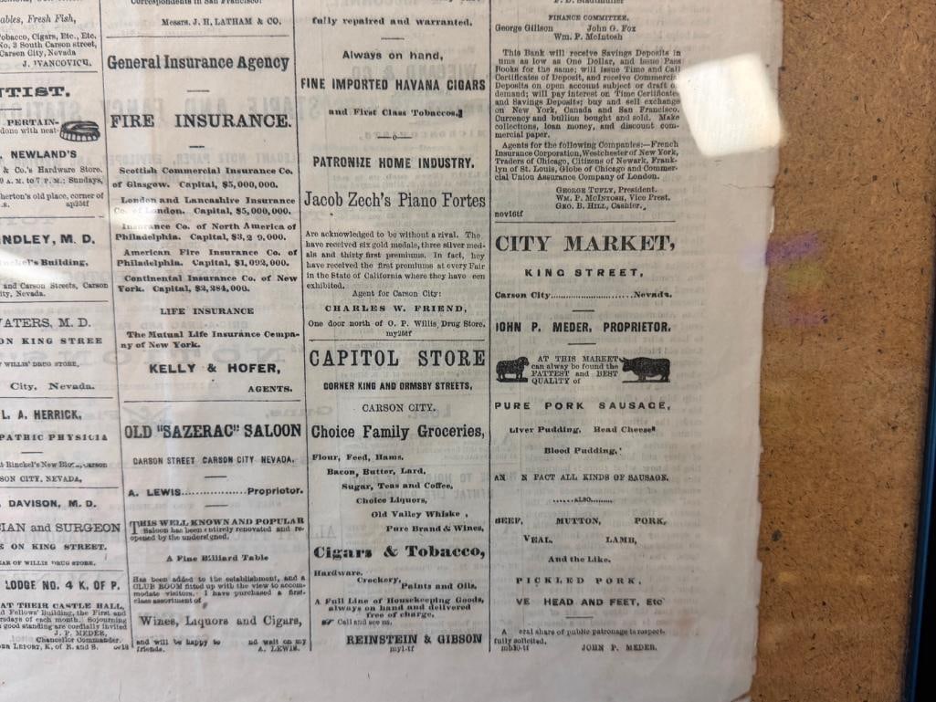 NOV. 16, 1876 THE CARSON DAILY APPEAL CARSON CITY, NV NEWSPAPER VOL. 9 NO. 54 - 7