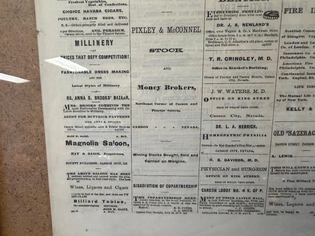 NOV. 16, 1876 THE CARSON DAILY APPEAL CARSON CITY, NV NEWSPAPER VOL. 9 NO. 54 - 8