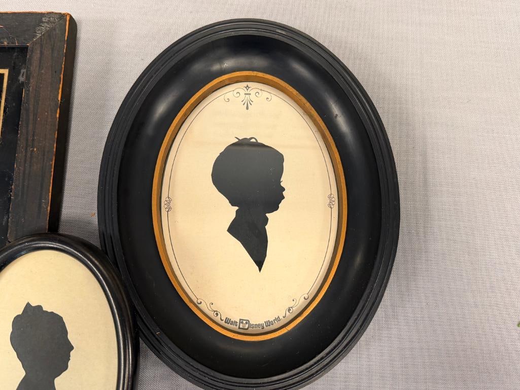 SEVEN VINTAGE AND EARLY 19TH CENTURY CUTWORK SILHOUETTES - 10