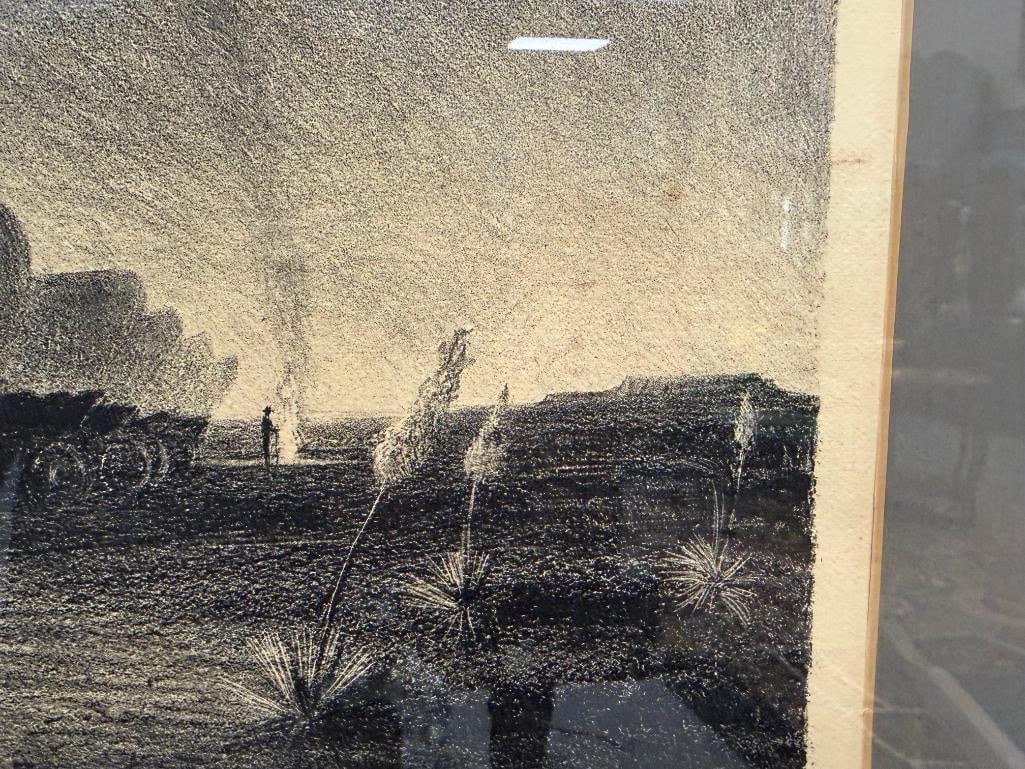 PETER HURD LIMITED EDITION LITHOGRAPH THE SENTINEL SANTA FE TRAIL NO. 28/500 - 8