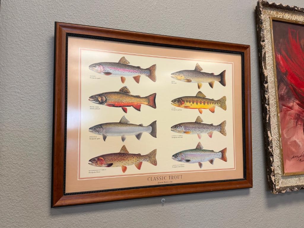 JOSEPH TOMELLERI CLASSIC TROUT POSTER AND IDENTIFICATION CHART - 2