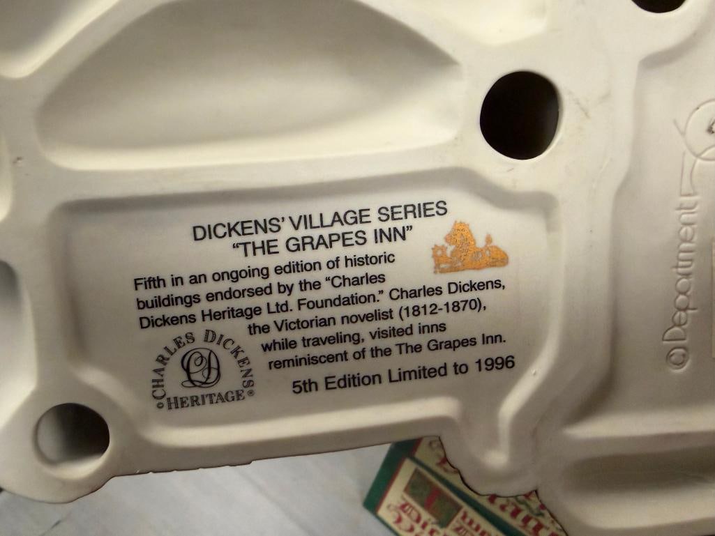 TWELVE DAYS OF DICKENS VILLAGE DEPT 56 PORCELAIN ILLUMINATING BUILDINGS AND ACCESSORIES - 14
