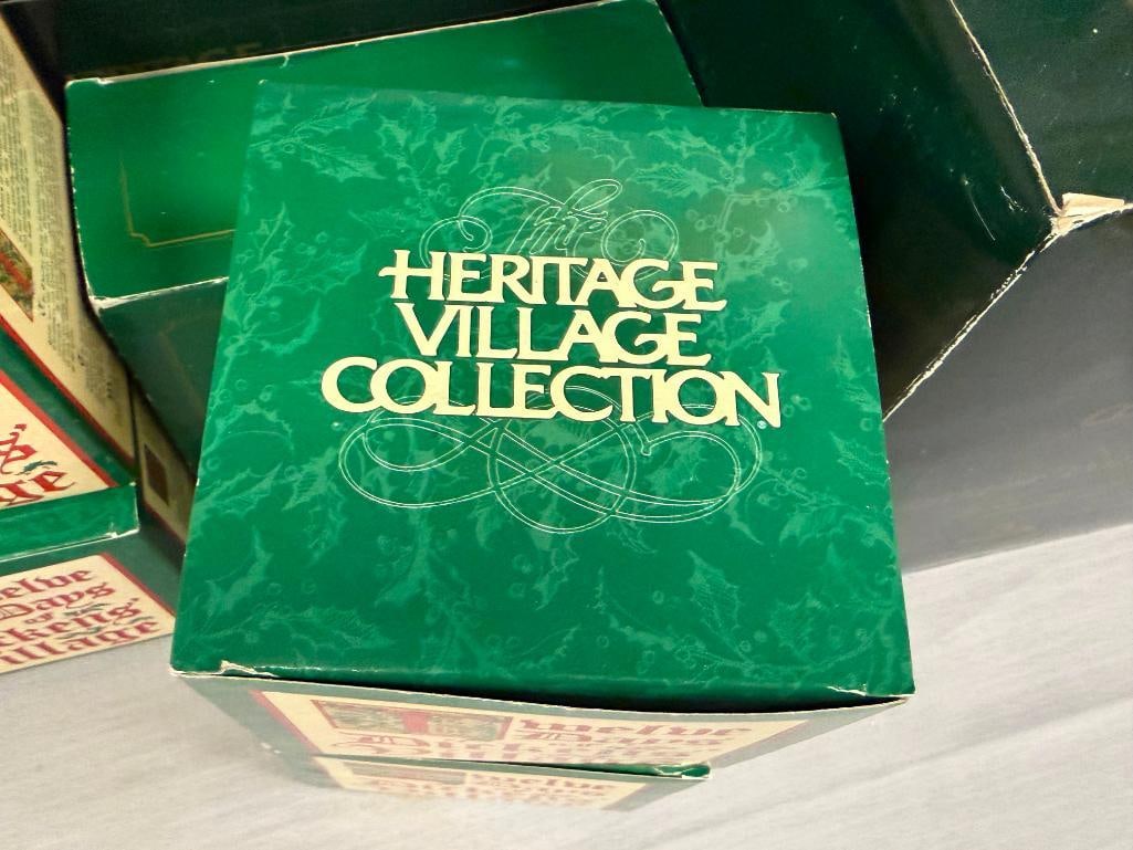 TWELVE DAYS OF DICKENS VILLAGE DEPT 56 PORCELAIN ILLUMINATING BUILDINGS AND ACCESSORIES - 5