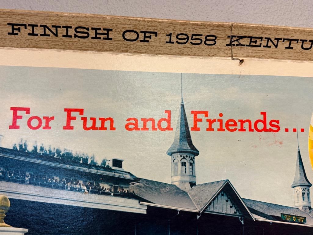 FRANK FEHR BREWING CO. FEHR'S BEER 1958 KENTUCKY DERBY CARDBOARD ADVERTISEMENT - 5