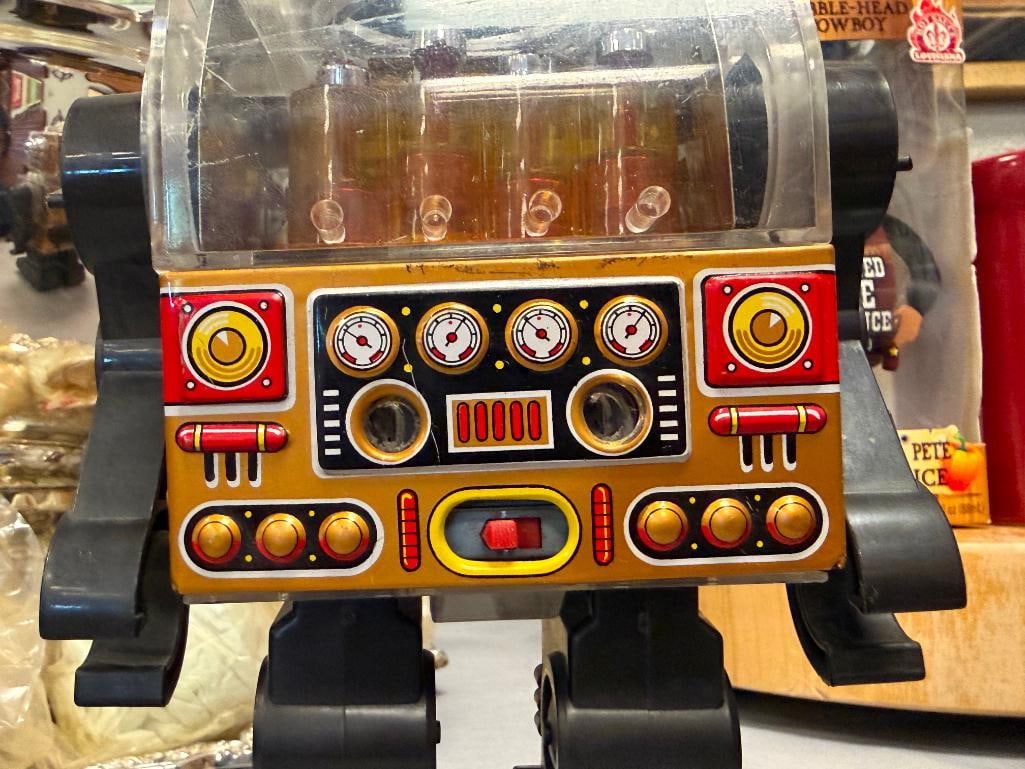 VINTAGE HORIKAWA PISTON ROBOT / SKELETON PISTON ROBOT MADE IN JAPAN CIRCA 1970'S - 4
