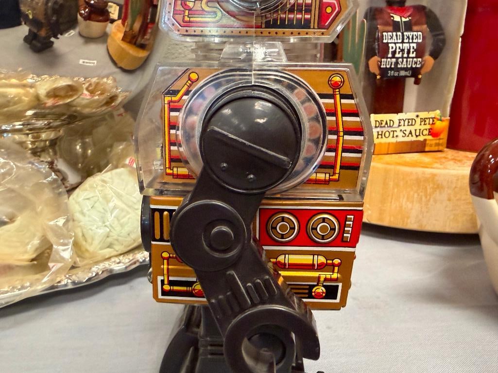 VINTAGE HORIKAWA PISTON ROBOT / SKELETON PISTON ROBOT MADE IN JAPAN CIRCA 1970'S - 8